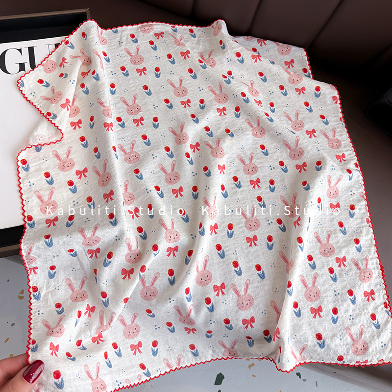 Cotton Linen Square Scarf  58  - đánh giá và giá Face Scarf Mask