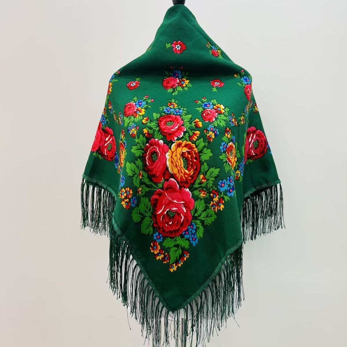 120*120cm Luxury Floral Russia - đánh giá và giá Bandana Cotton