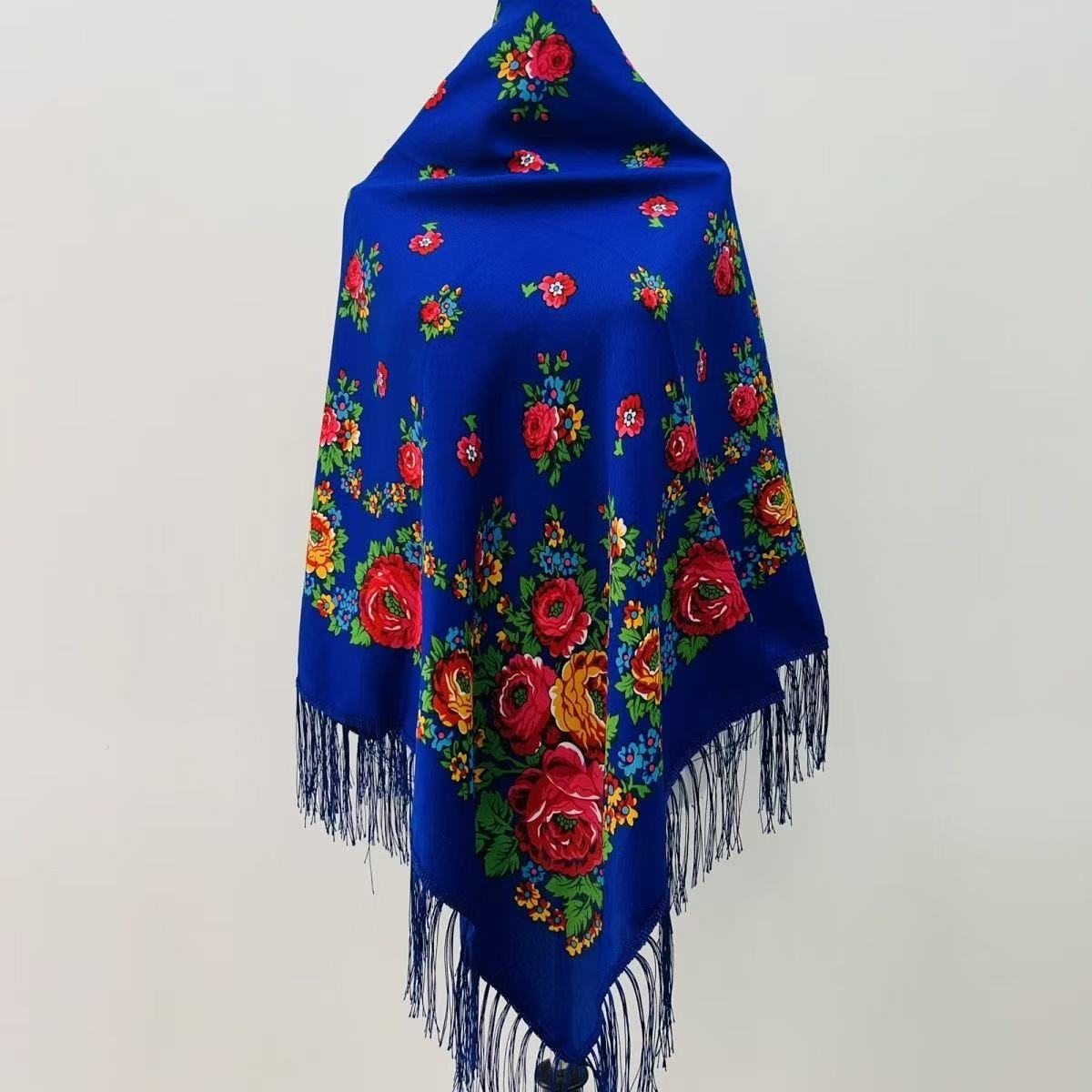120*120cm Luxury Floral Russia - đánh giá và giá Bandana Cotton