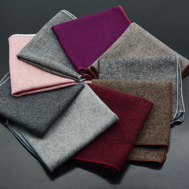 Classic Wool Pocket Square 25C - đánh giá và giá Pocket Square Set