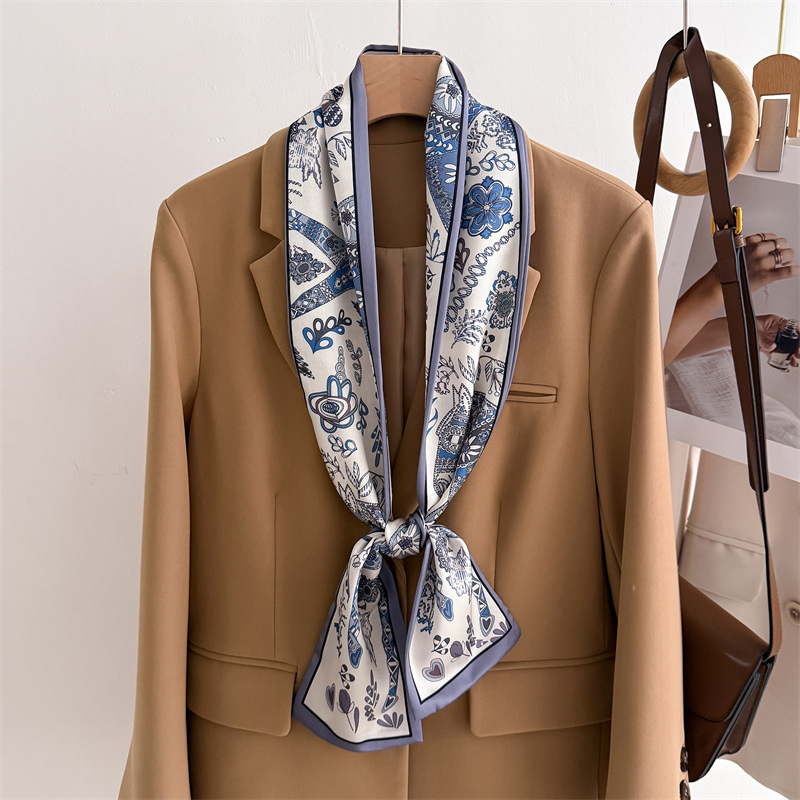45 Color Women Silk Feel Print - đánh giá và giá Face Scarf Mask