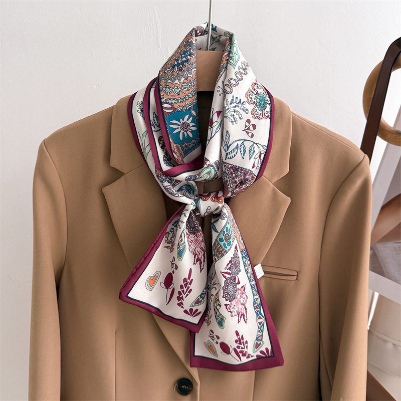 45 Color Women Silk Feel Print - đánh giá và giá Face Scarf Mask